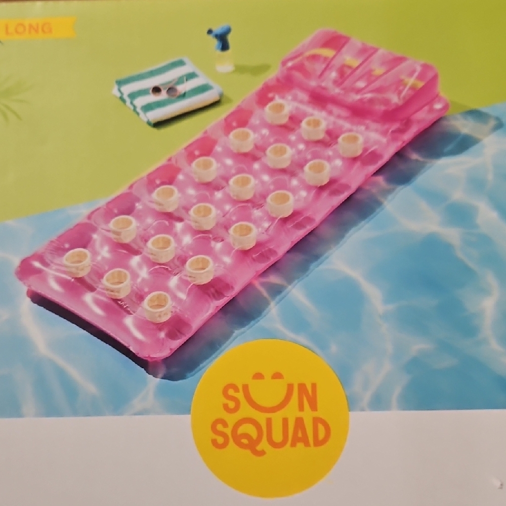 Pink Inflatable Pocket Lounge - Picture 3 of 6